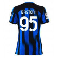 Billiga Inter Milan Alessandro Bastoni #95 Hemma fotbollskläder Dam 2023-24 Kortärmad